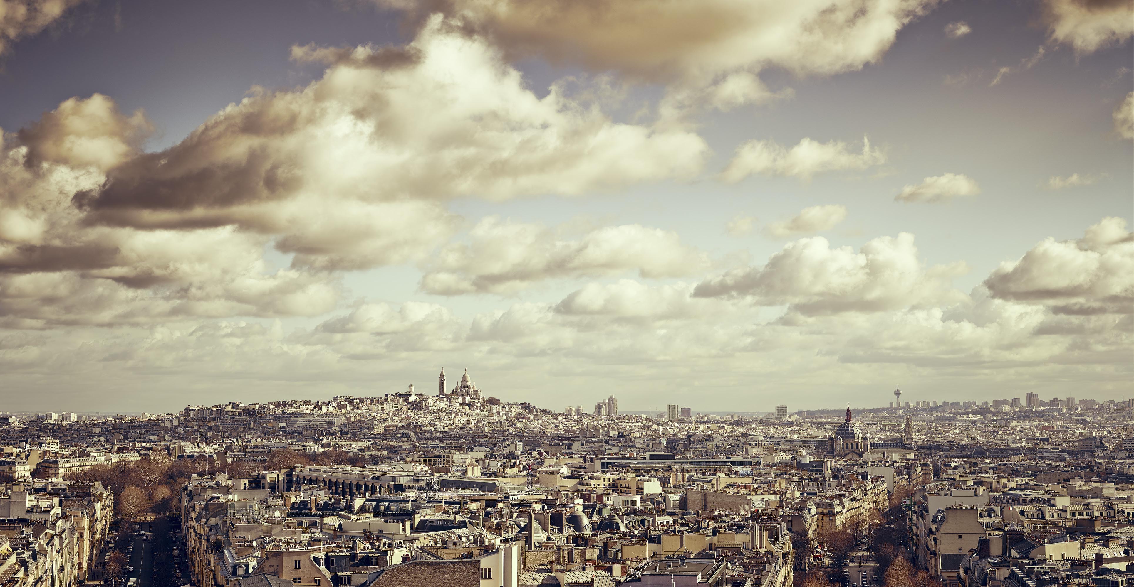 Ein Panorama über Paris